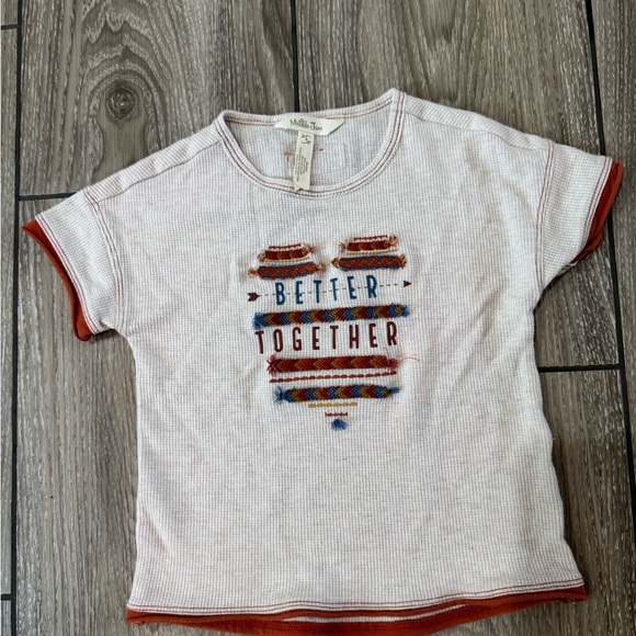 Matilda Jane Other - Girls 'Better Together' White and Orange T-Shirt Matilda Jane size 4